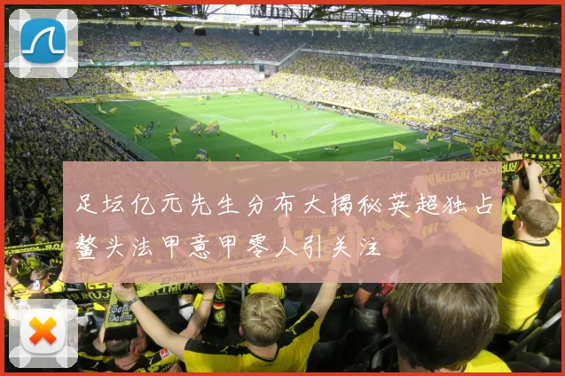 足坛亿元先生分布大揭秘英超独占鳌头法甲意甲零人引关注